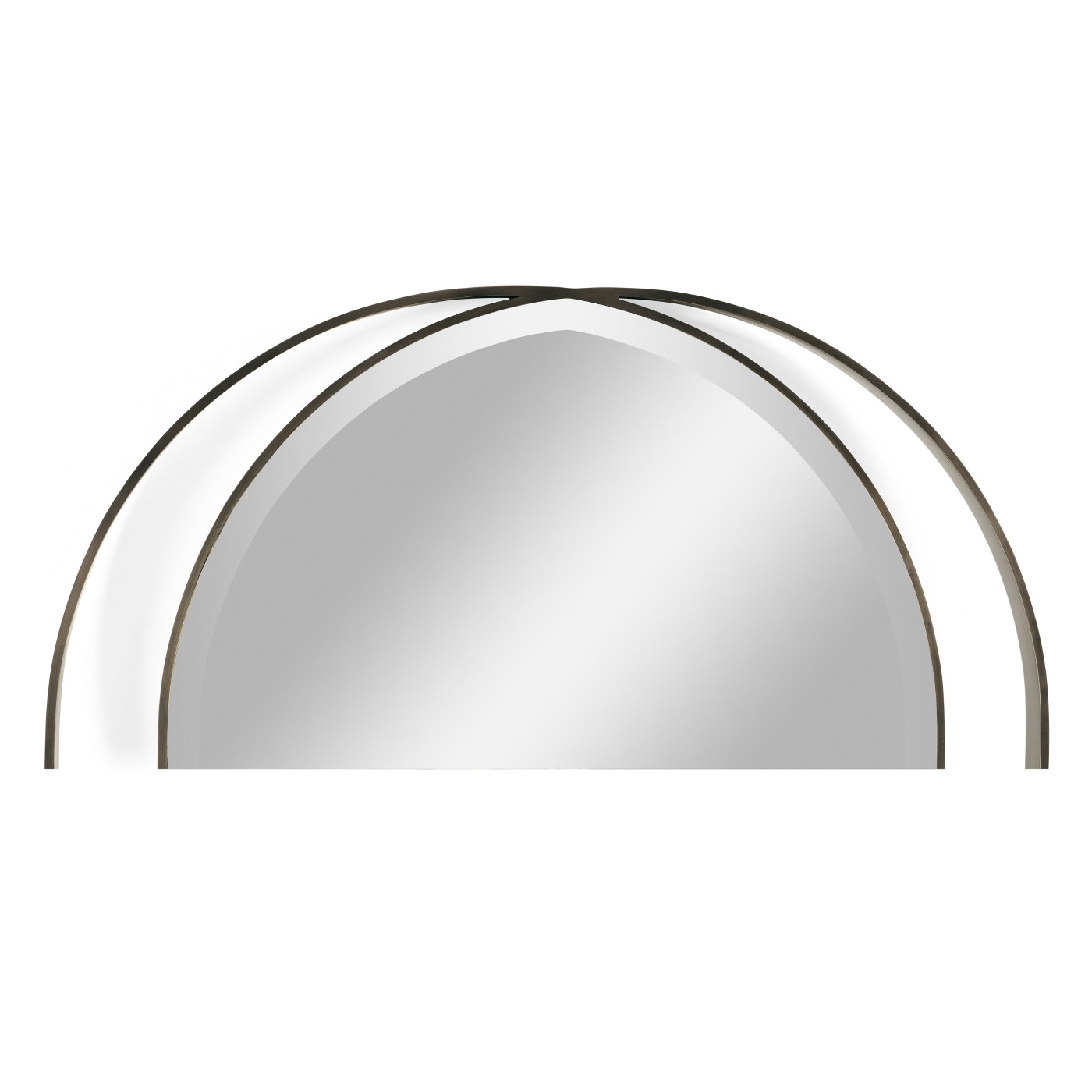 Dark Brass Oval Mirror