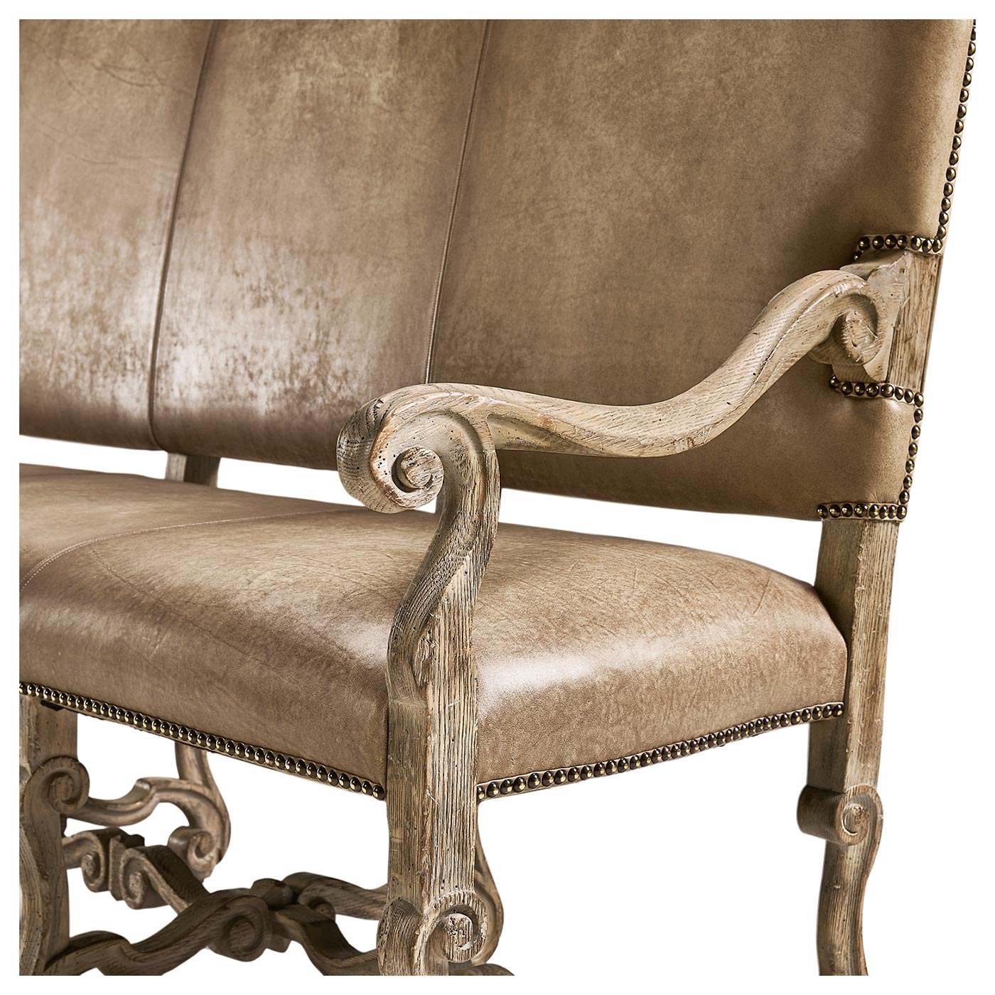 Sagehill Leather Banquette Bench