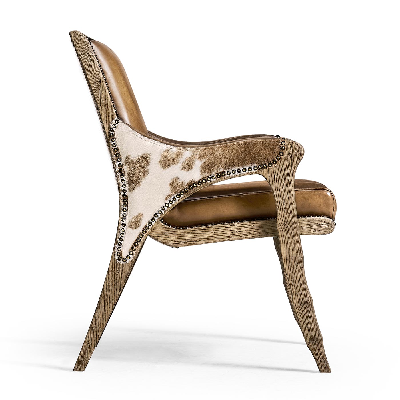 Echo Canyon Leather & Hide Arm Chair