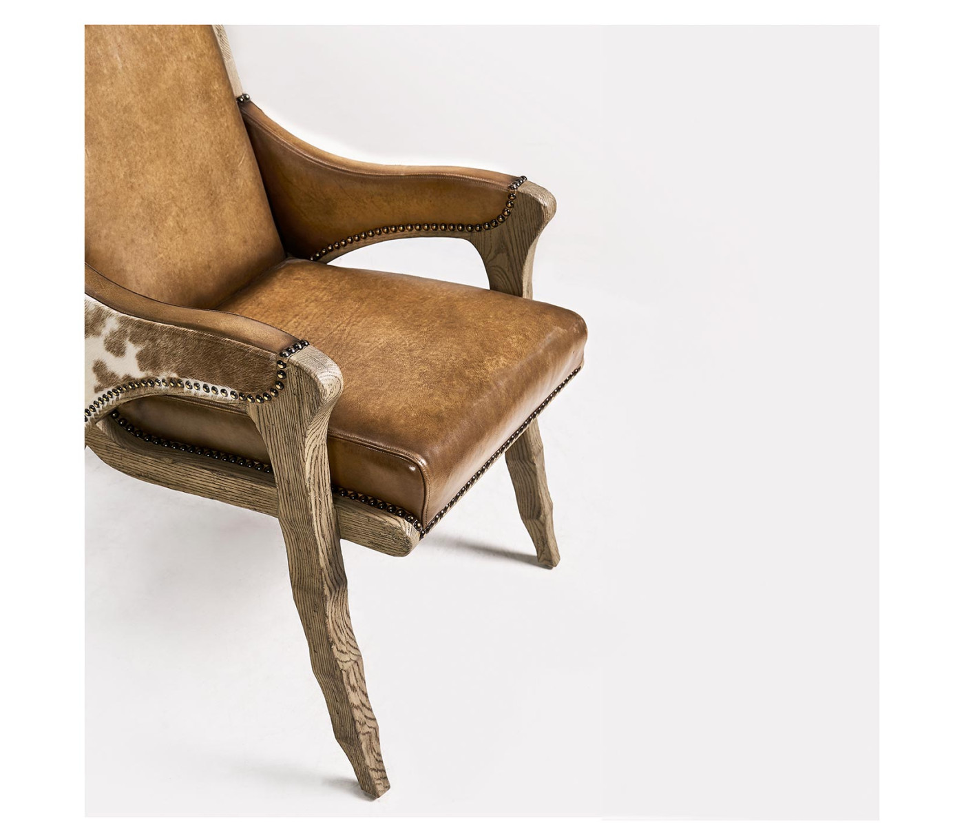 Echo Canyon Leather & Hide Arm Chair