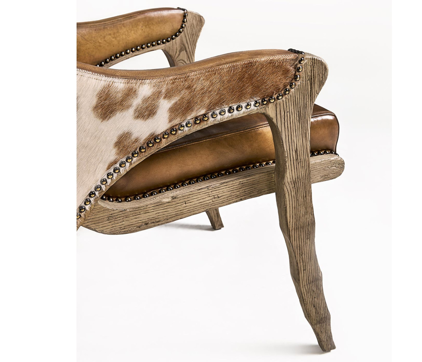 Echo Canyon Leather & Hide Arm Chair