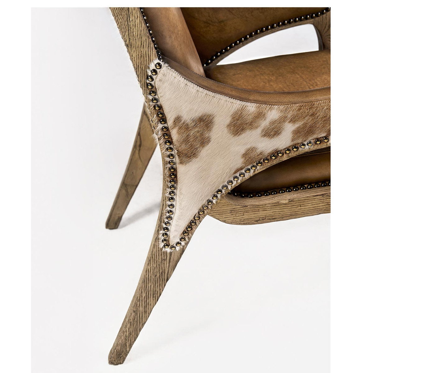 Echo Canyon Leather & Hide Arm Chair