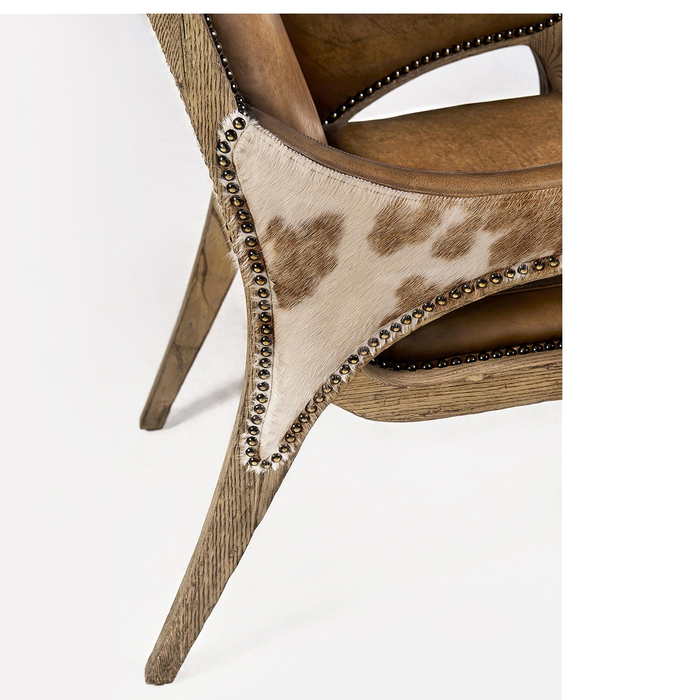 Echo Canyon Leather & Hide Arm Chair