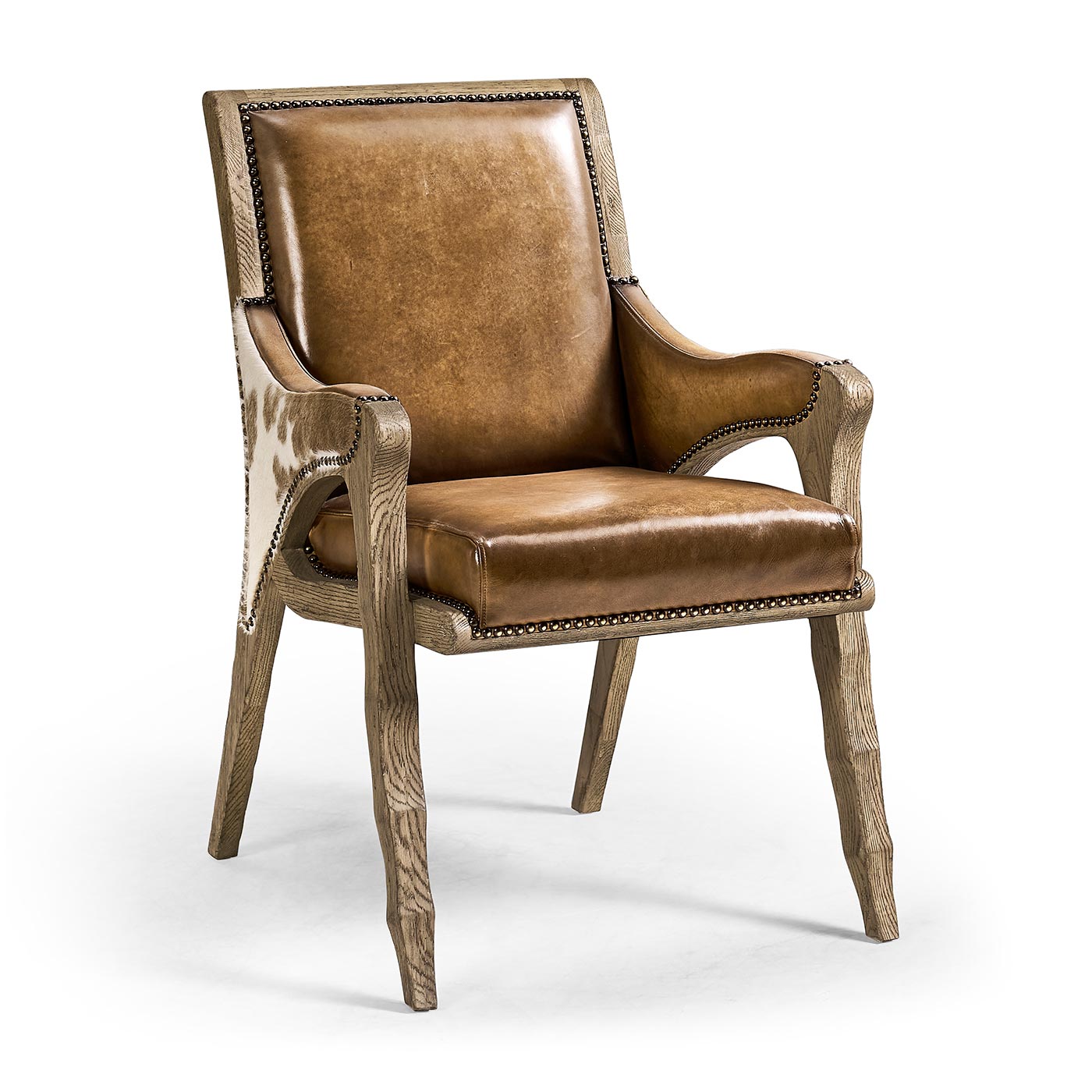 Echo Canyon Leather & Hide Arm Chair