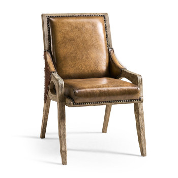 Echo Canyon Leather & Hide Side Chair