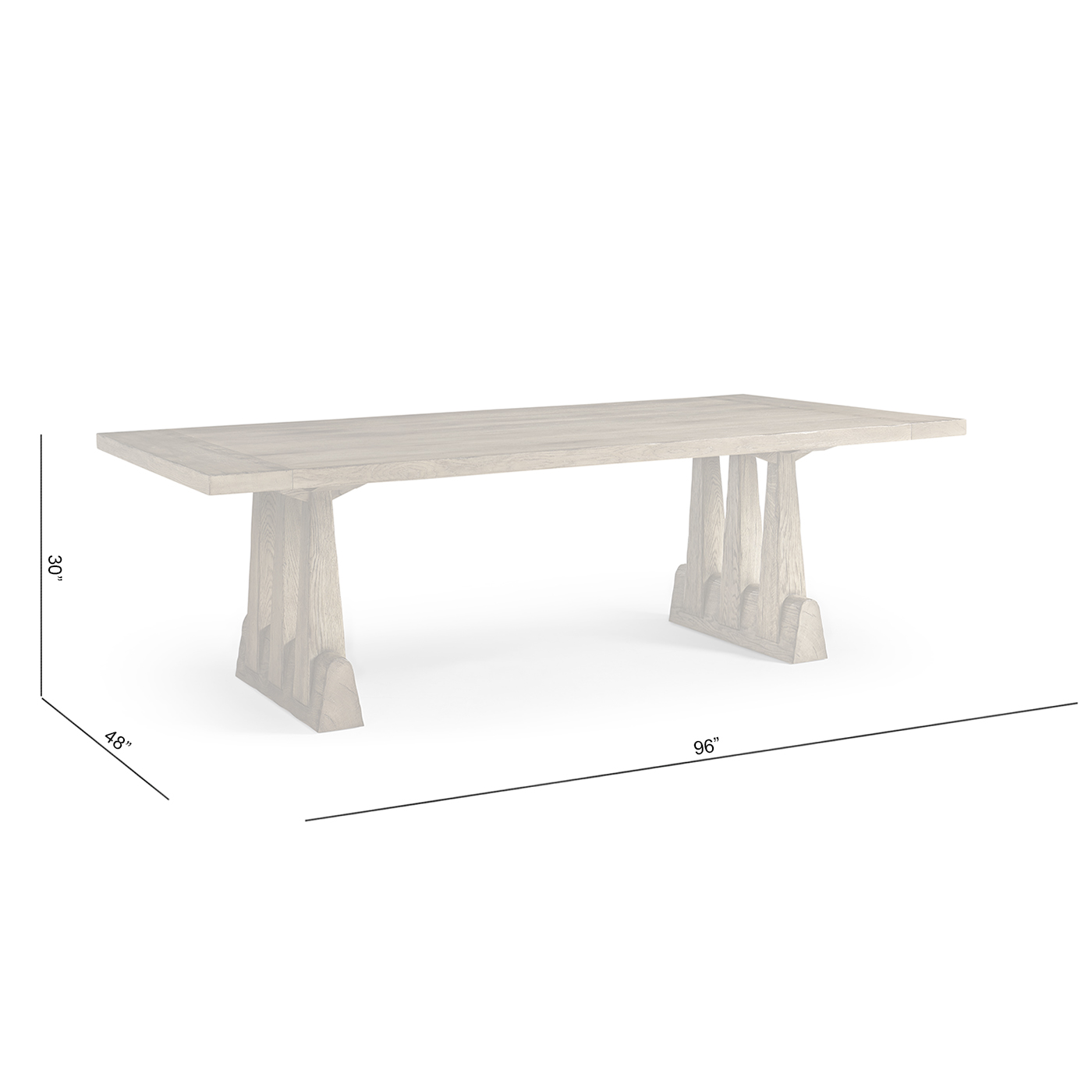 Echo Canyon Rectangular Dining Table 96