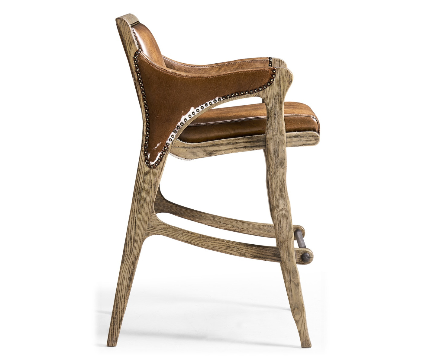 Echo Canyon Leather & Hide Bar Stool