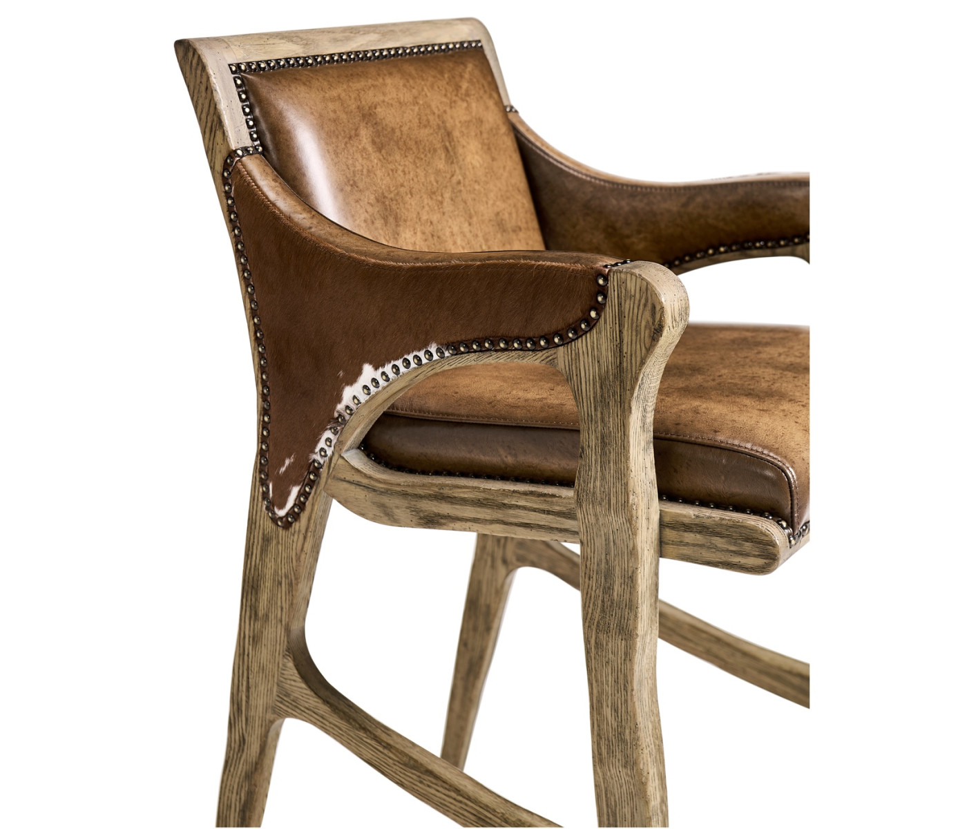 Echo Canyon Leather & Hide Bar Stool