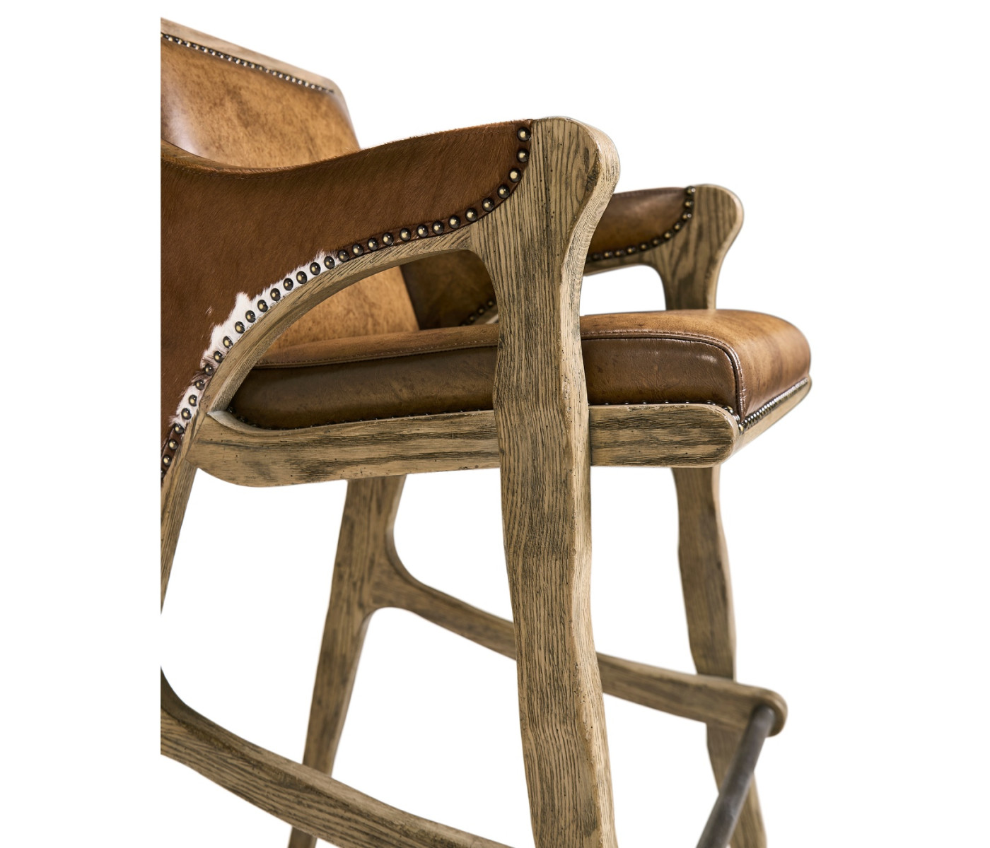 Echo Canyon Leather & Hide Bar Stool