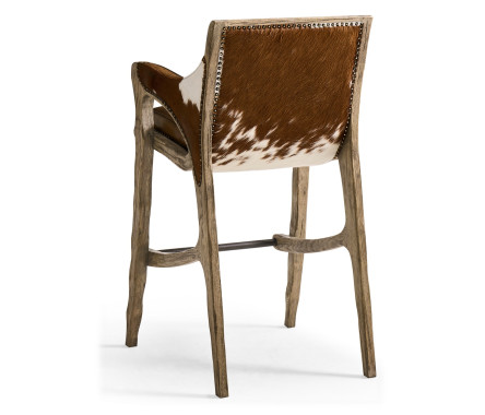 Echo Canyon Leather & Hide Bar Stool