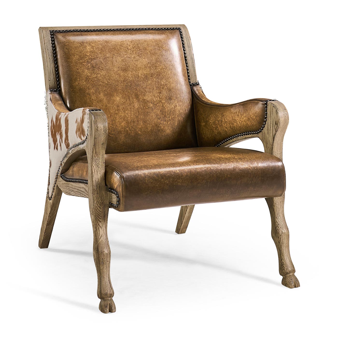 Echo Canyon Leather & Hide Occasional Chair
