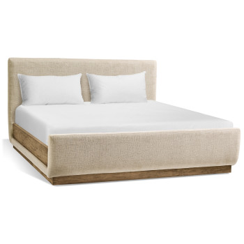 Stone Ridge Upholstered King Bed Light