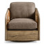 Stone Ridge Leather & Hide Swivel Occasional Chair Light