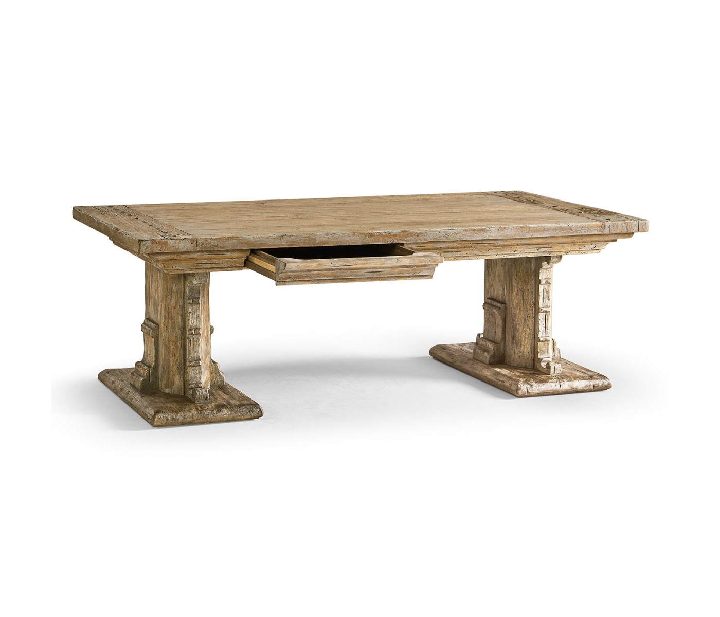 Caldera Pedestal-Base Cocktail Table