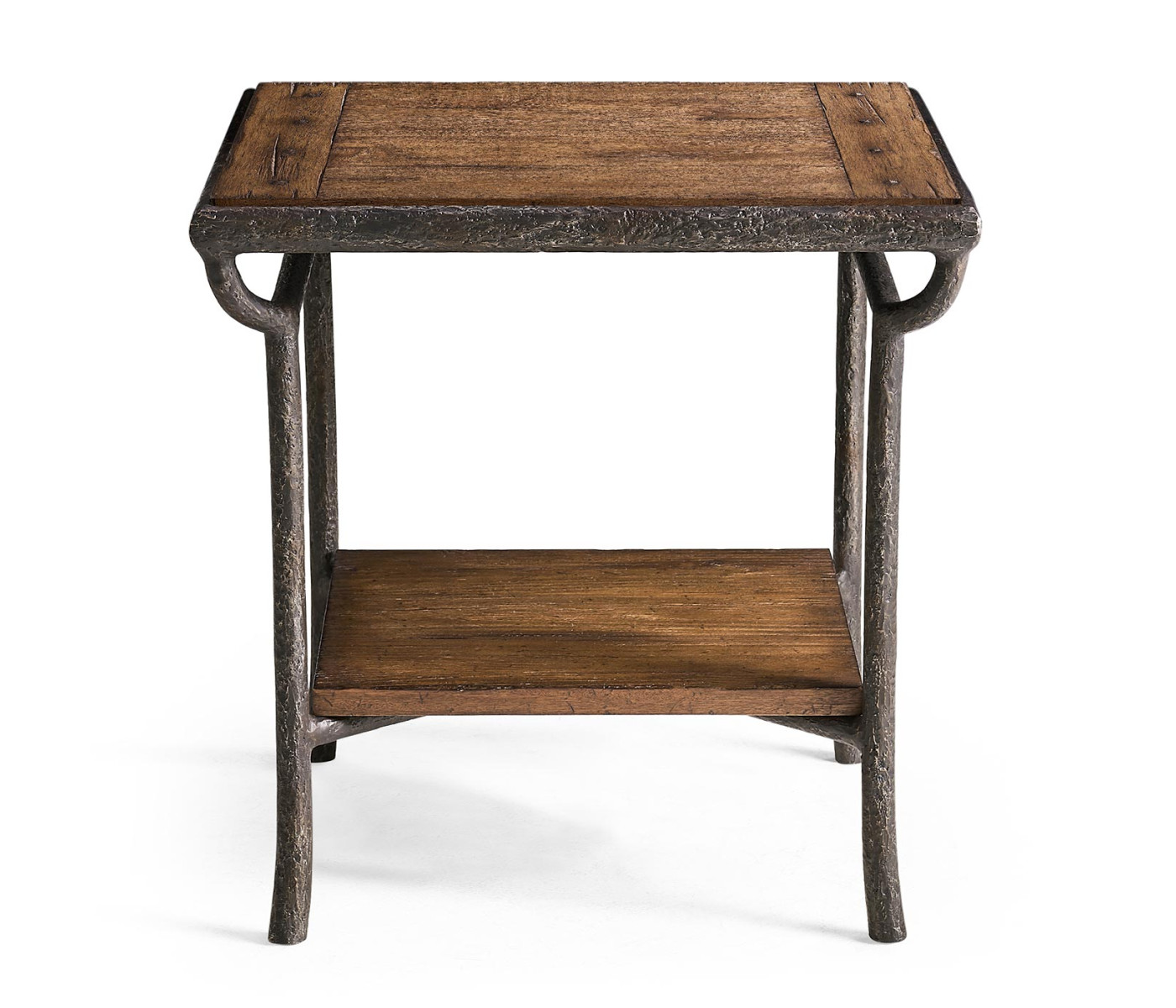 Forge Iron Square End Table