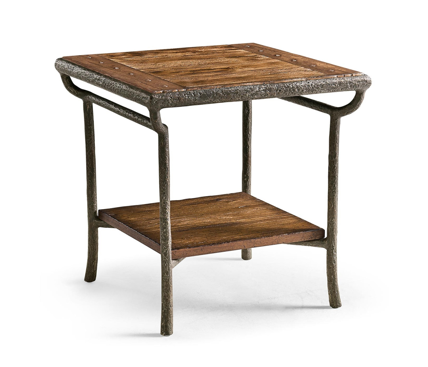 Forge Iron Square End Table