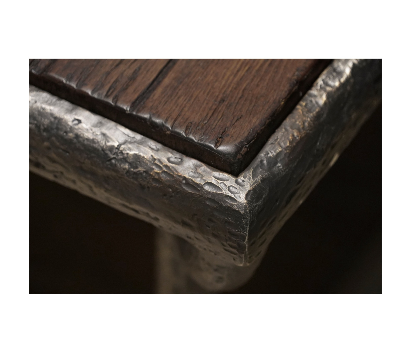Forge Iron Square End Table