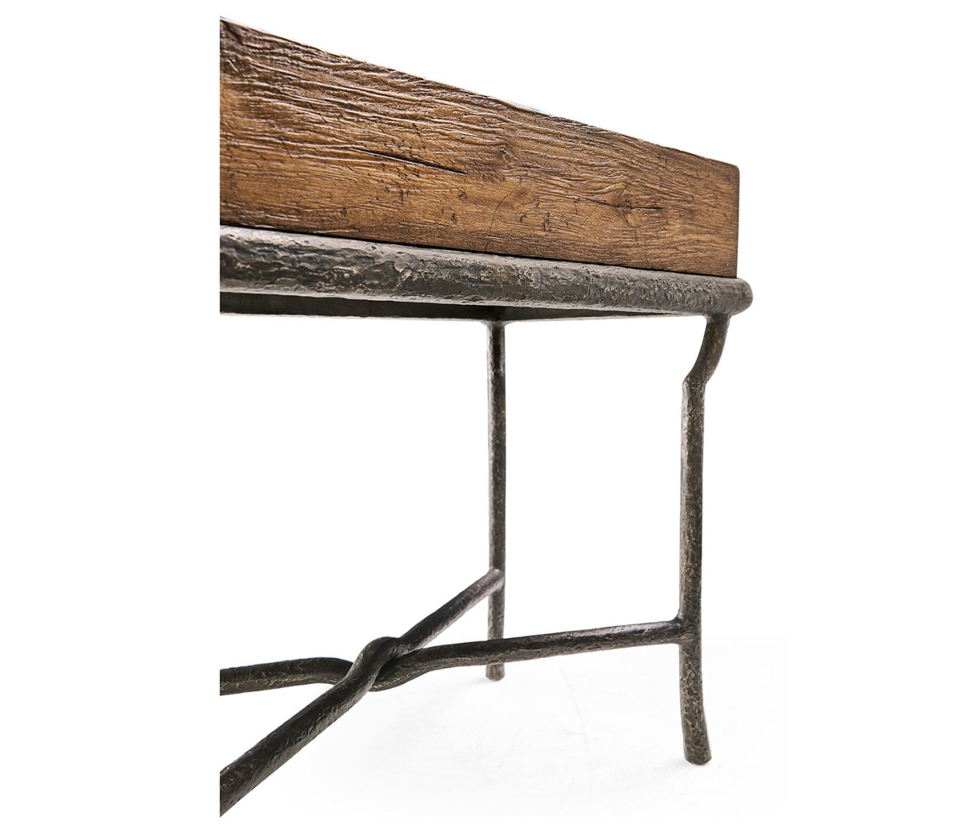 Forge Iron Storage Side Table