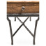 Forge Iron Storage Side Table