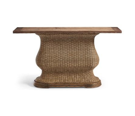 Palm Court Rattan Console Table