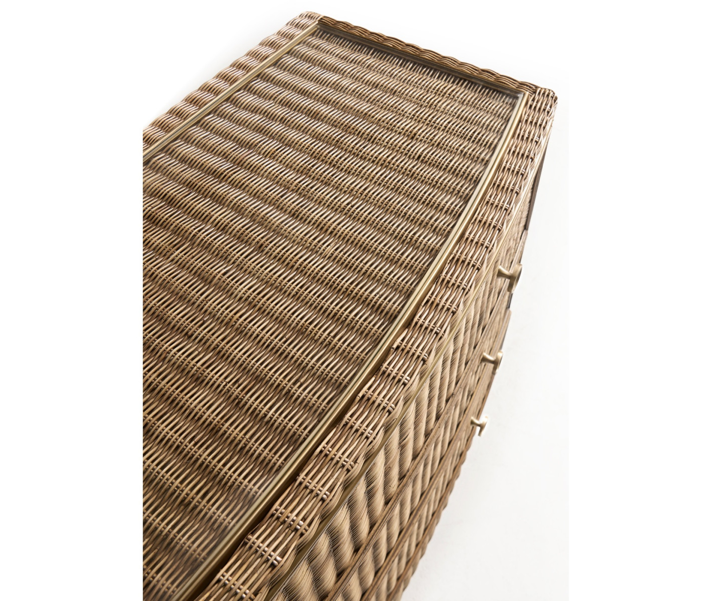 Palm Court Rattan Bow Front Chest