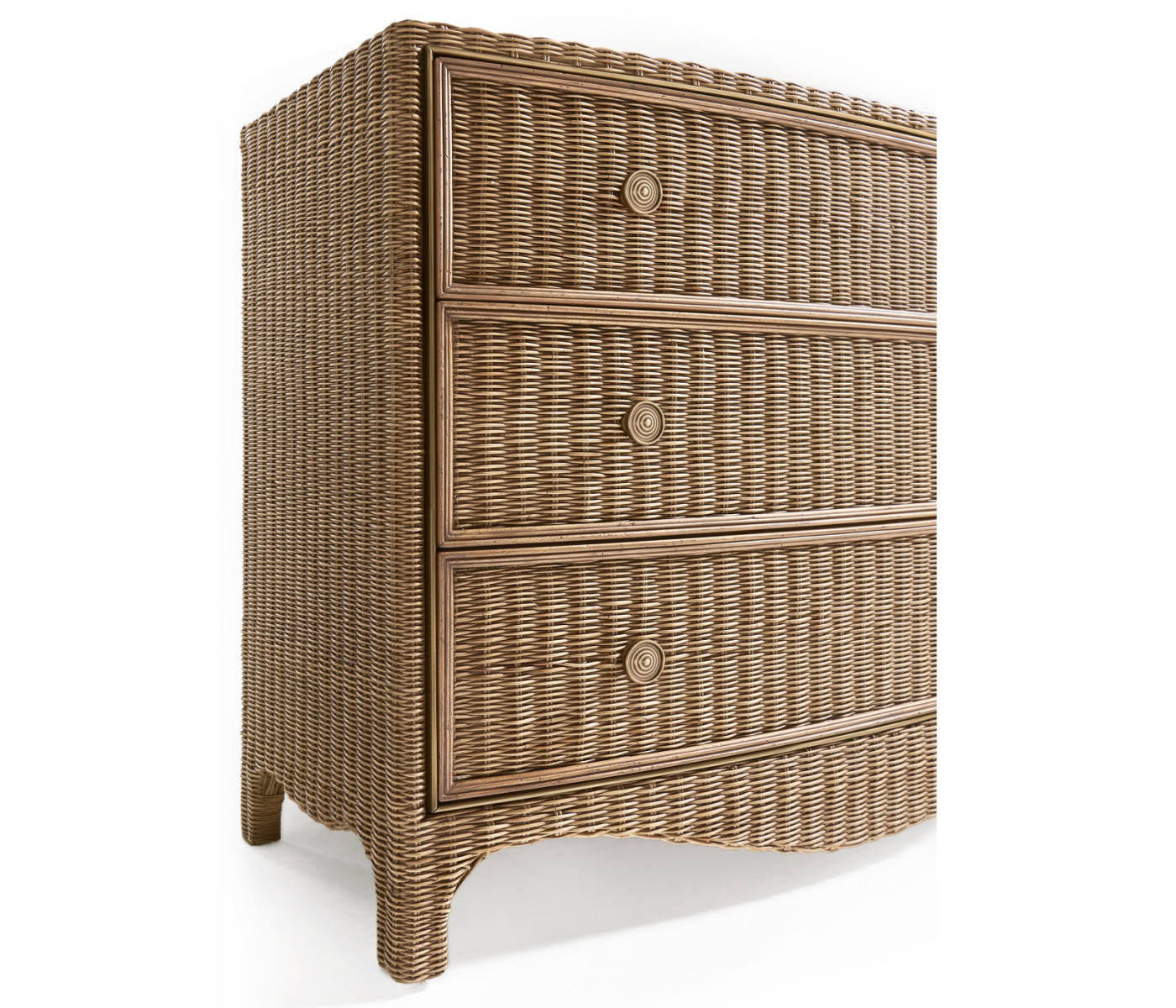 Palm Court Rattan Bow Front Chest