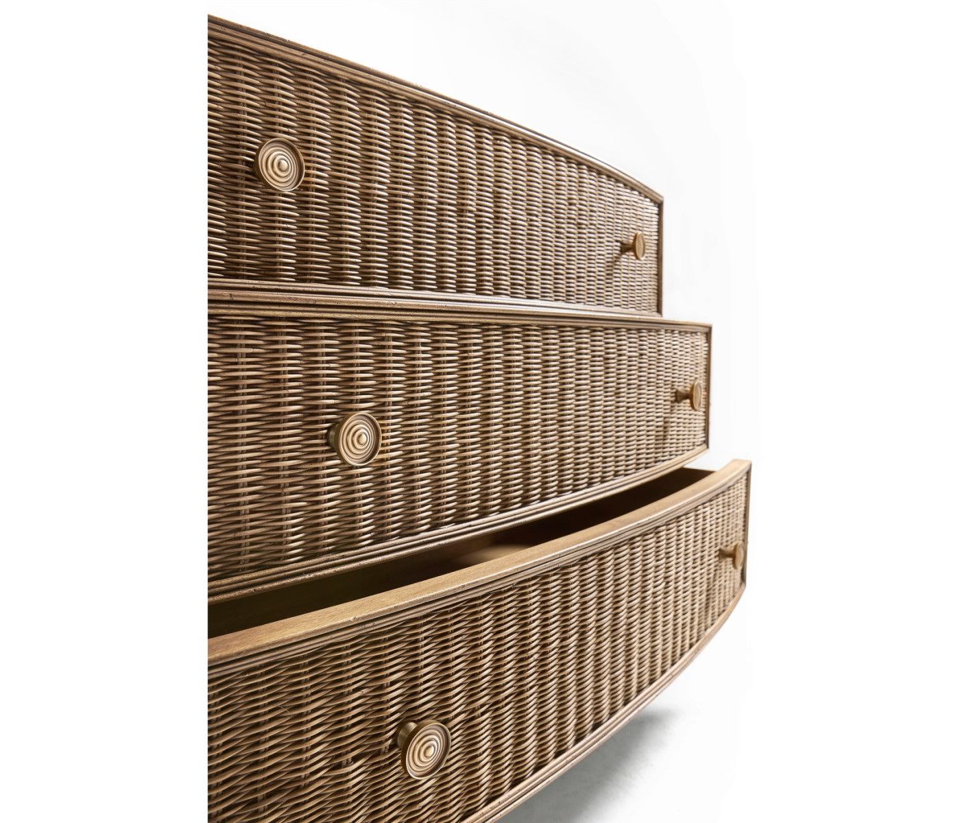 Palm Court Rattan Bow Front Chest
