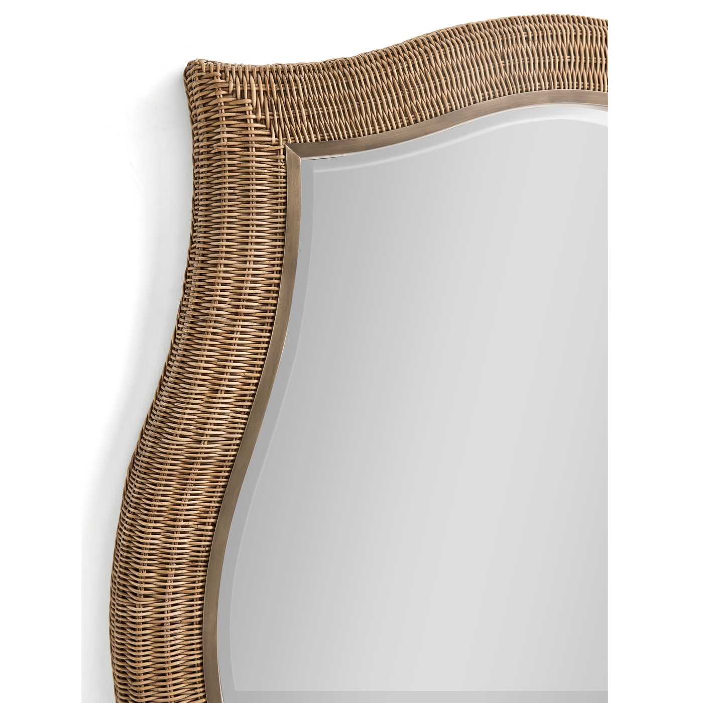 Palm Court Haven Rattan Wall Mirror