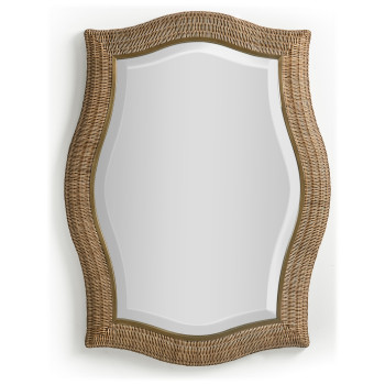 Palm Court Haven Rattan Wall Mirror