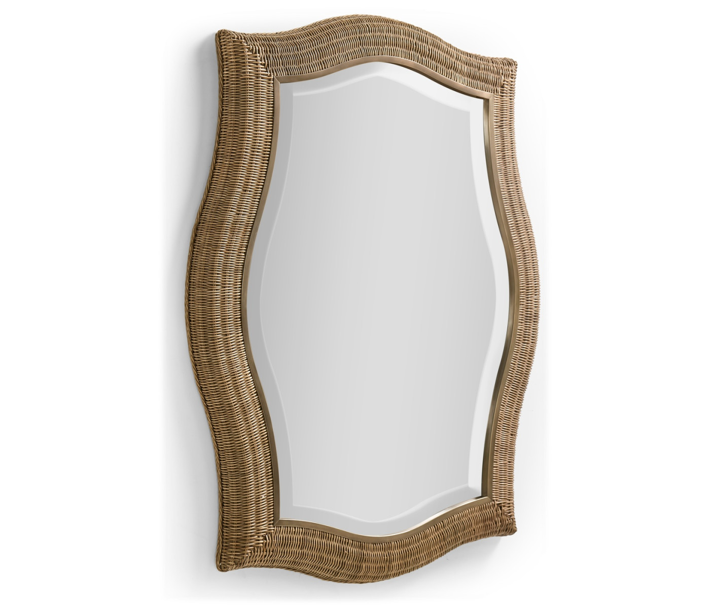 Palm Court Haven Rattan Wall Mirror