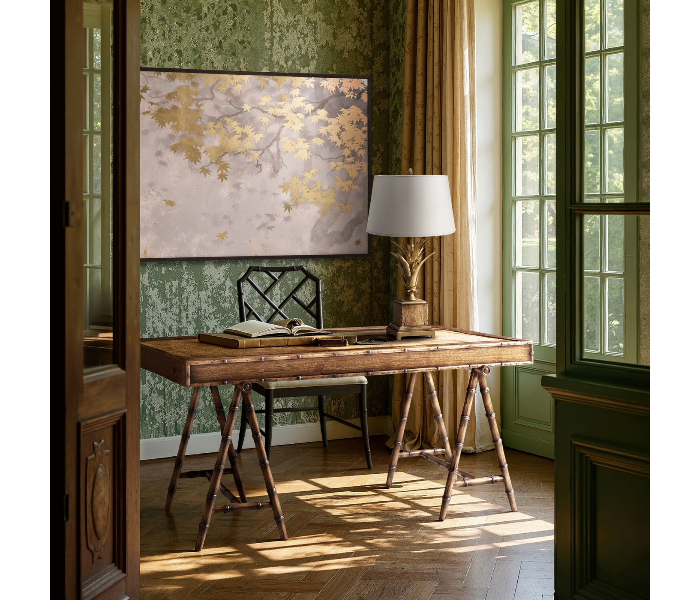 Palm Court Bamboo Writing Desk