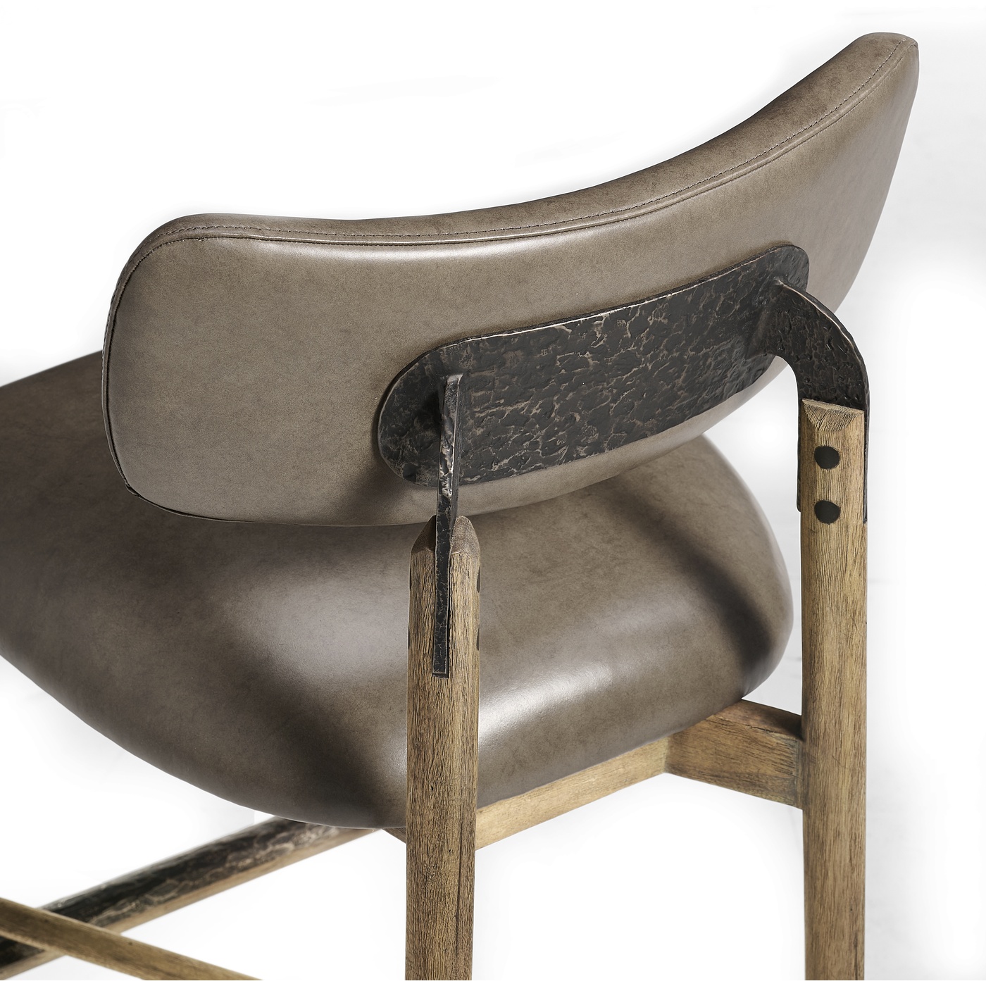 Stone Ridge Leather Bar Stool