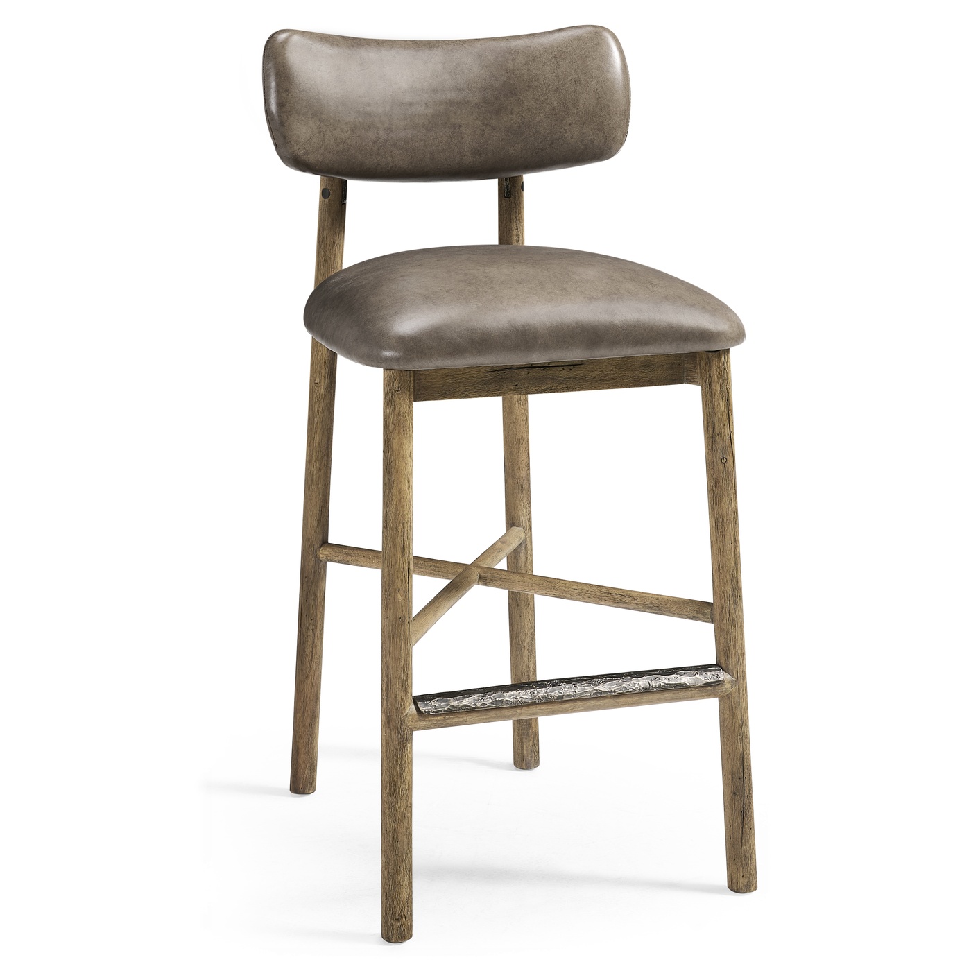 Stone Ridge Leather Bar Stool