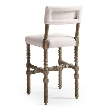 Caldera Light Upholstered Armless Bar Stool