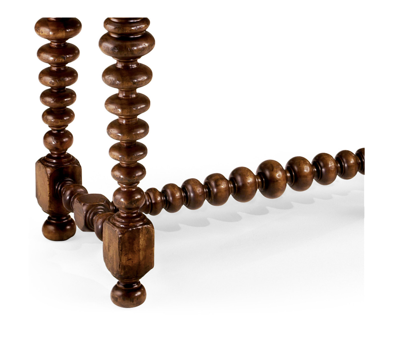 Bobbin turned walnut side table