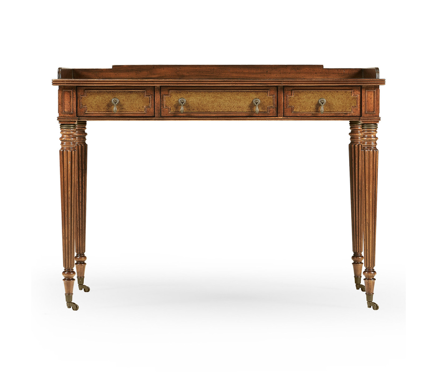 Leather inset dressing table
