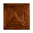Square parquet topped side table
