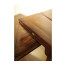 Square parquet topped side table