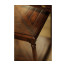 Square parquet topped side table