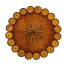 George II starburst lamp table