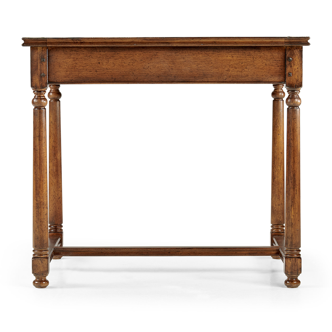 Rectangular parquet side table with drawer