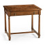Rectangular parquet side table with drawer