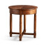 Round parquet topped side table for LDS - Taylorsville Temple