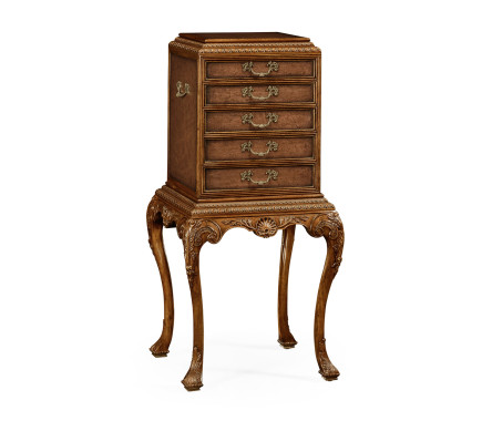 George II style flatware cabinet