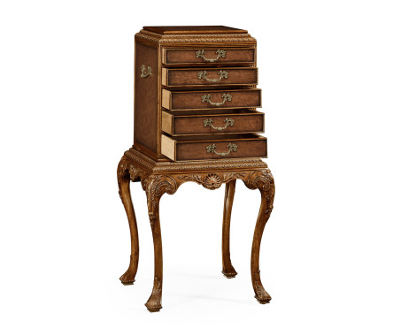 George II style flatware cabinet