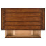 Walnut parquet chest of three drawers