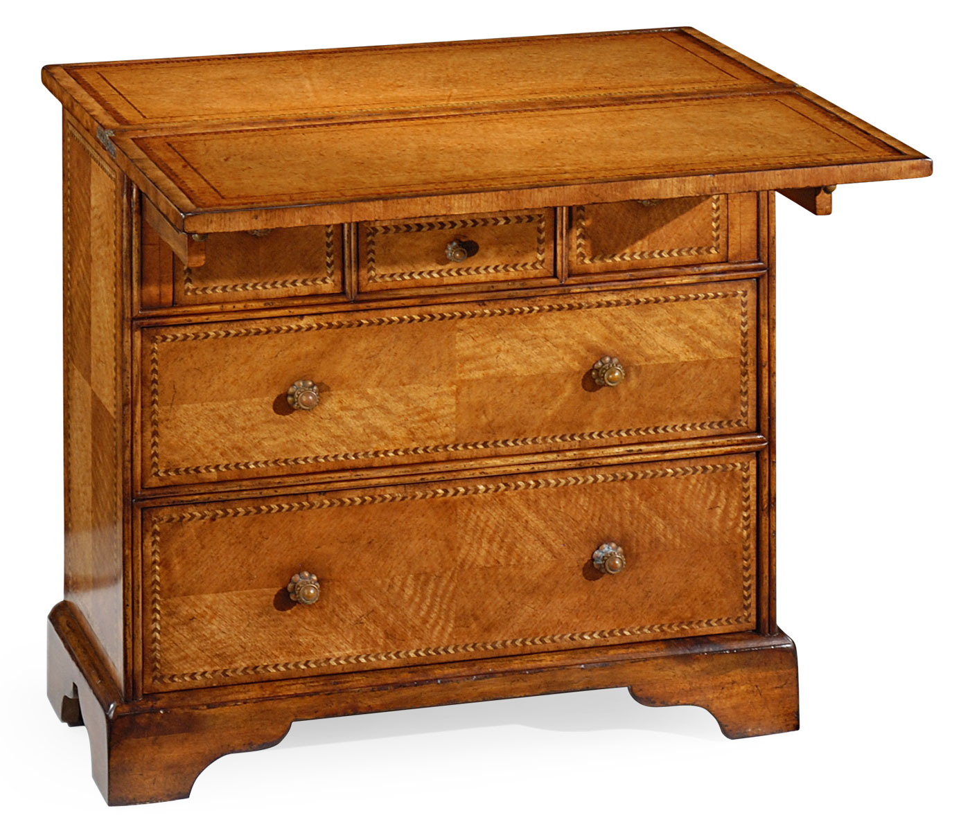 Satinwood writing chest