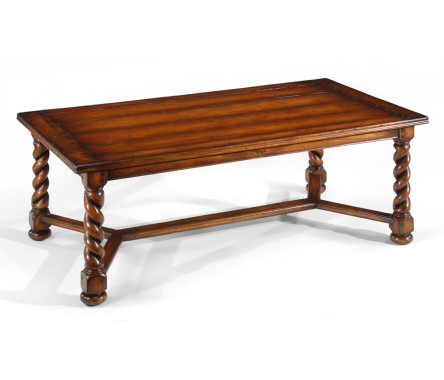 Parquet rectangular coffee table