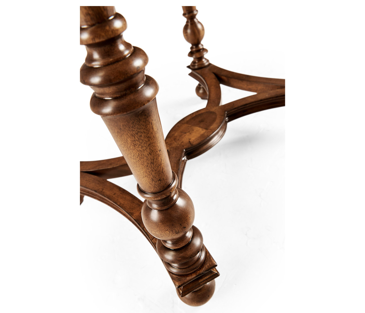 Oval marquetry side table