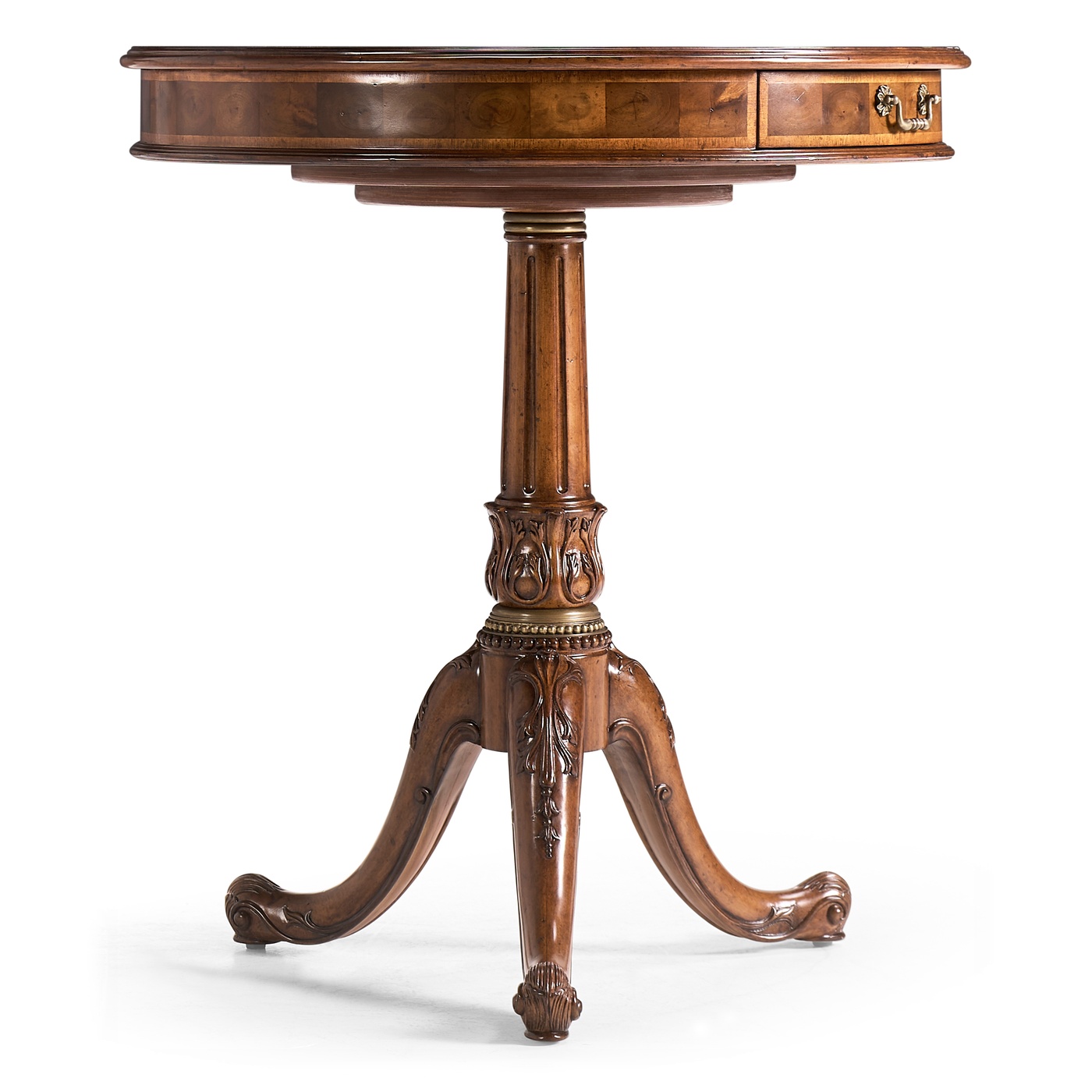 Oyster Veneer Lamp Table